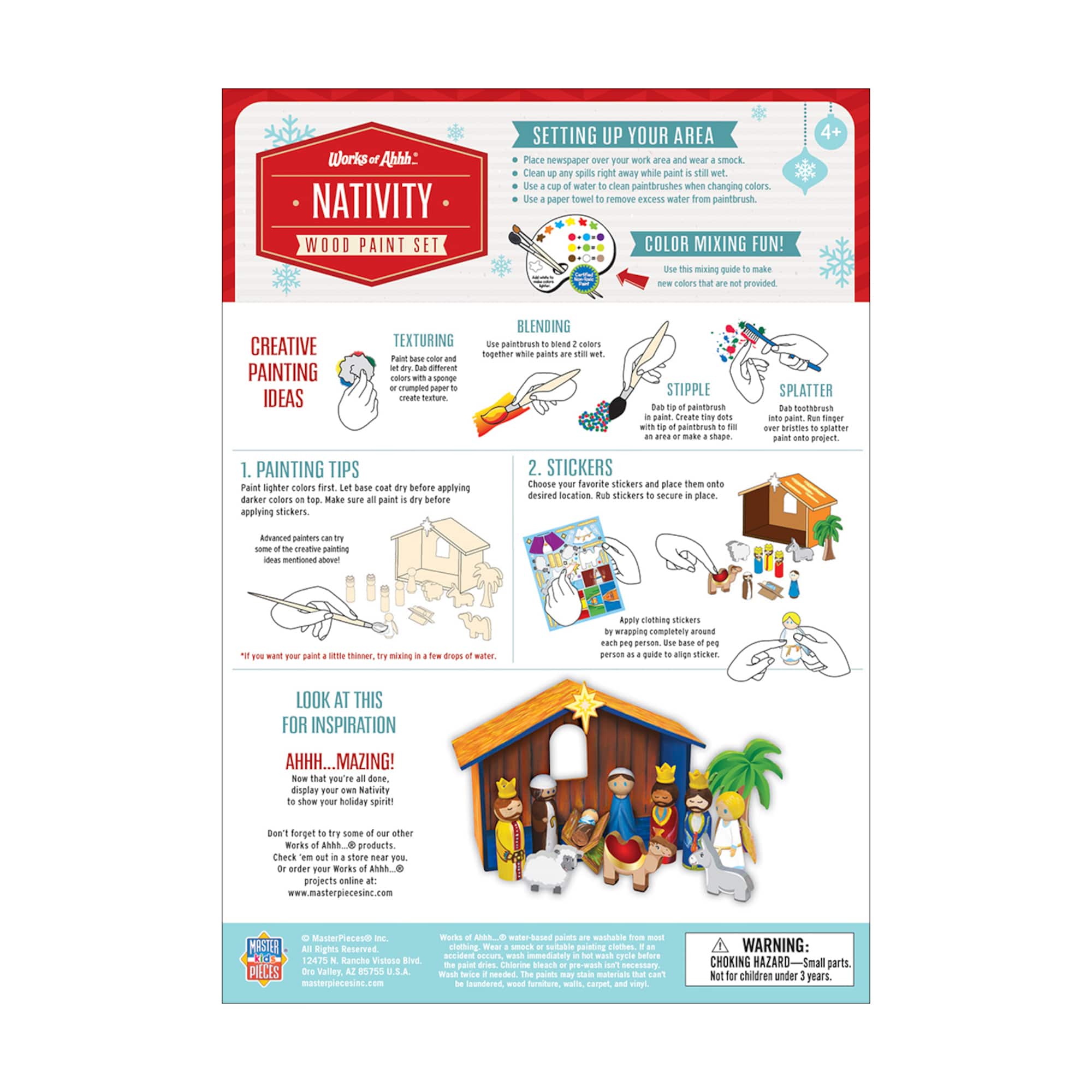 Works of Ahhh... Wood Painting Kit - Nativity